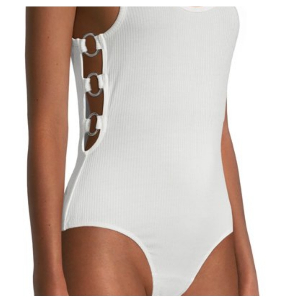 White Sleeveless Bodysuit